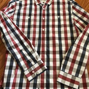 Ecko Unltd. red, white and blue button down